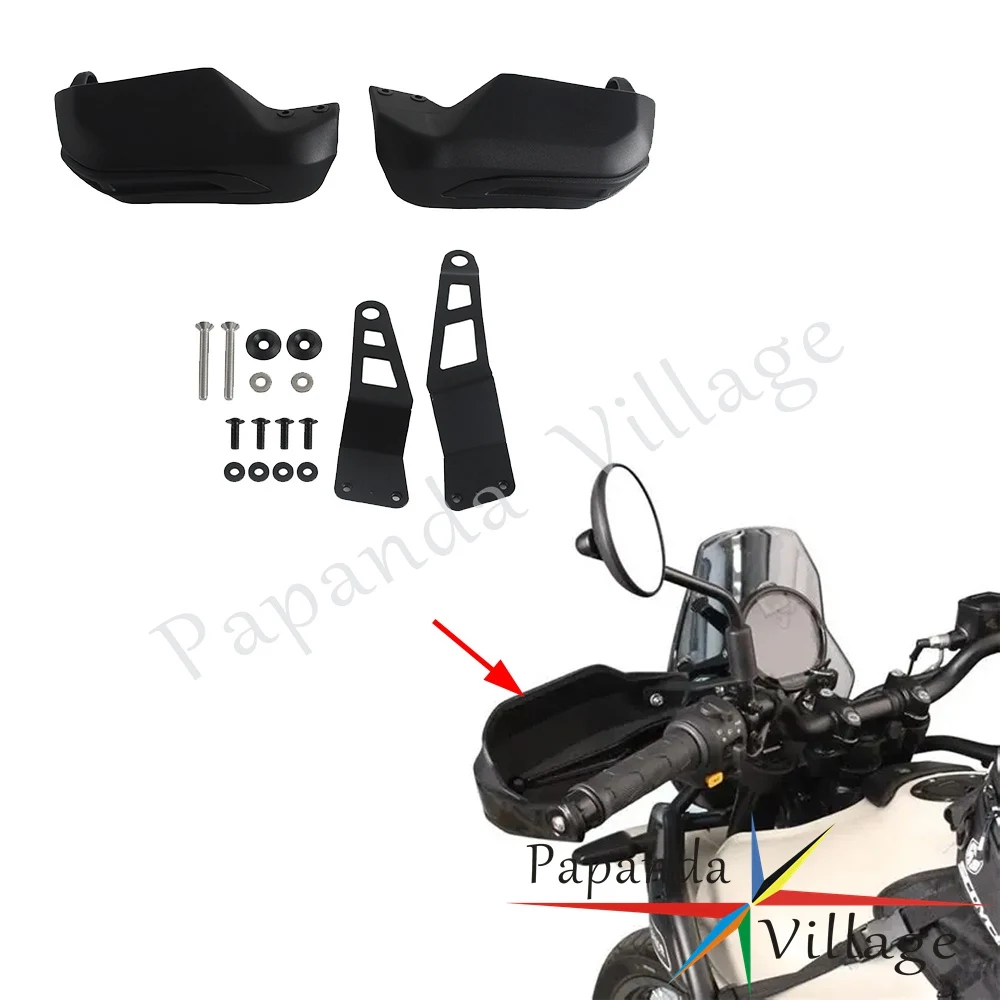 For Royal Enfield Himalayan 450 2024 2025 ABS Plastic Motorcycle Matt Black Handguards For Royal Enfield Guerrilla 450 2024 2025