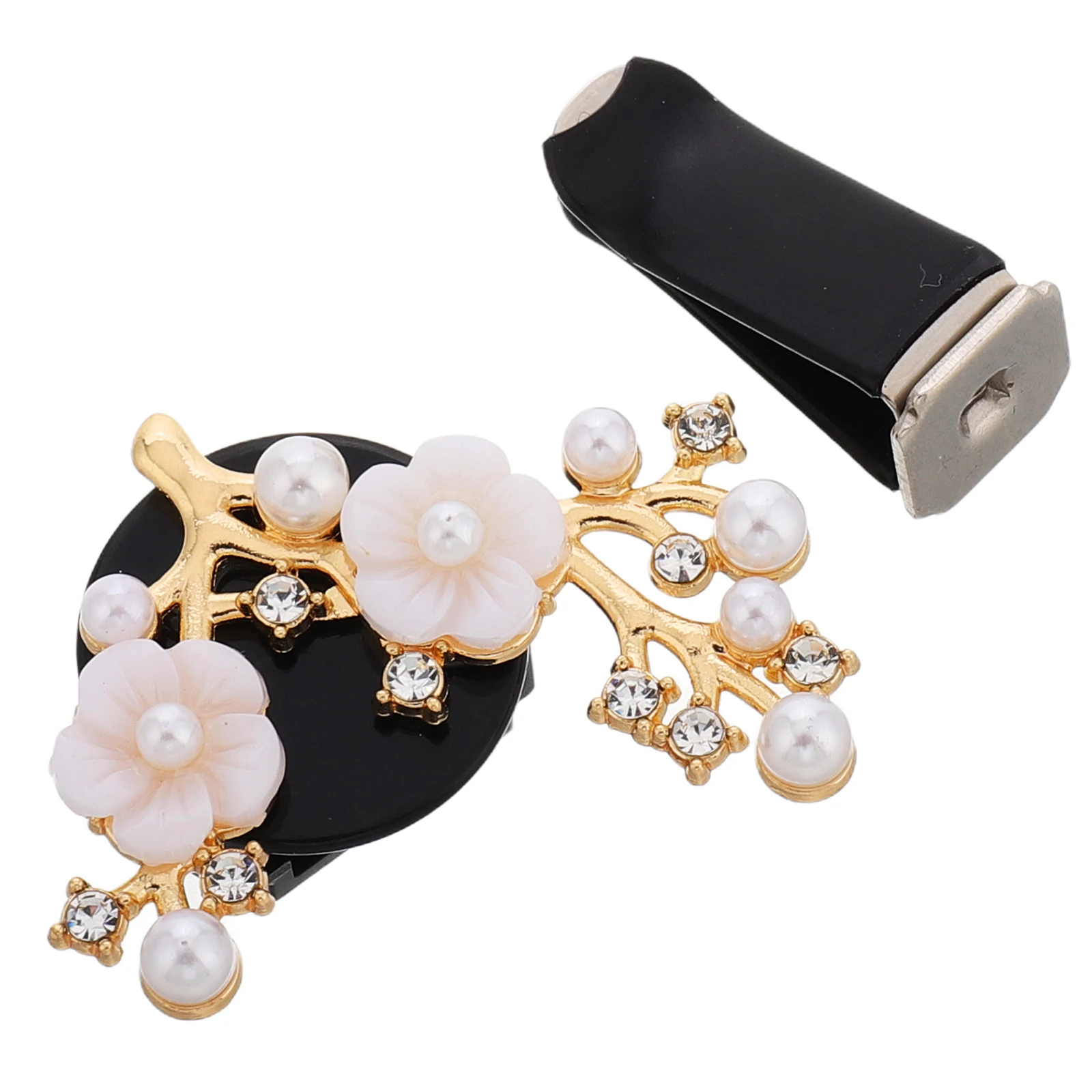 

Car Perfume Clip Pearl Flower Accessories Air Outlet Metal Aromatherapy Decor Durable Design Fragrance Pads Car