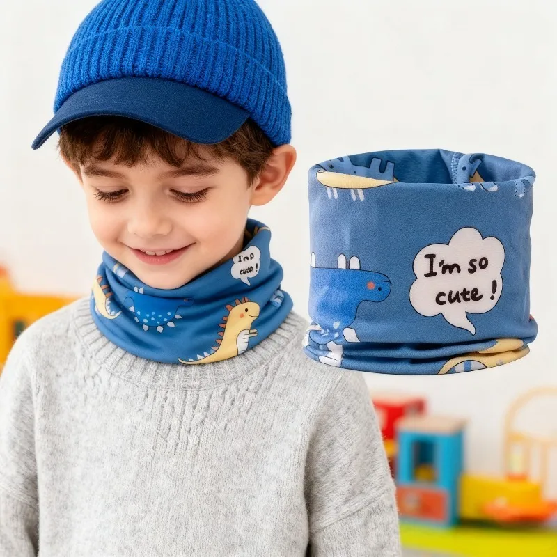 Scaldacollo invernale per bambini Sciarpa antivento in morbido pile Tubo per collo senza cuciture per neonati Copri collo termico accogliente per bambini all'aperto