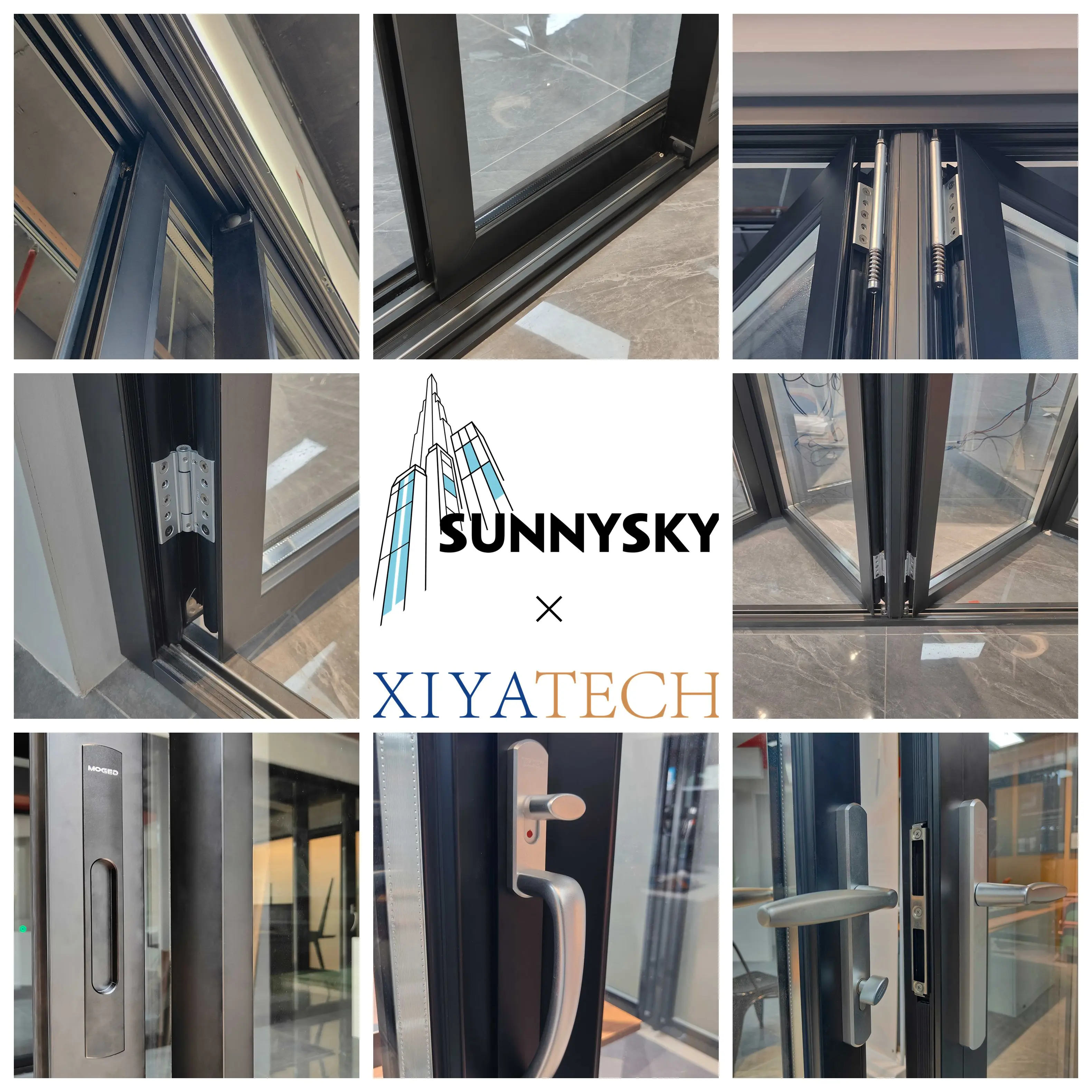 Sunnysky Custom California NFRC Full House Customization Aluminum Sliding Folding Doors Sliding windows Project Total Solution