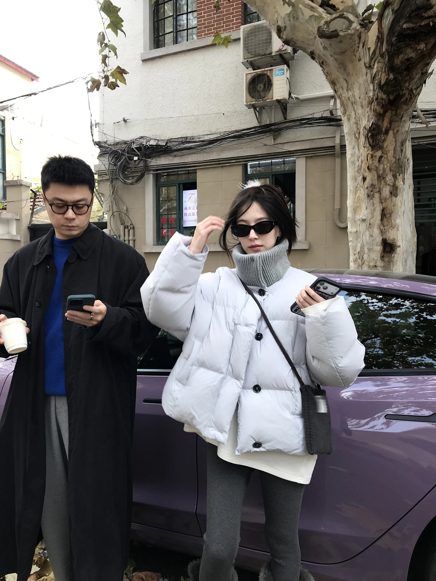 

Aboutpoem Summer Poem 90 White Du down Loose ort Knitted Cotton Sandwiched Double Layered Ribbed Collar Women's Jaet