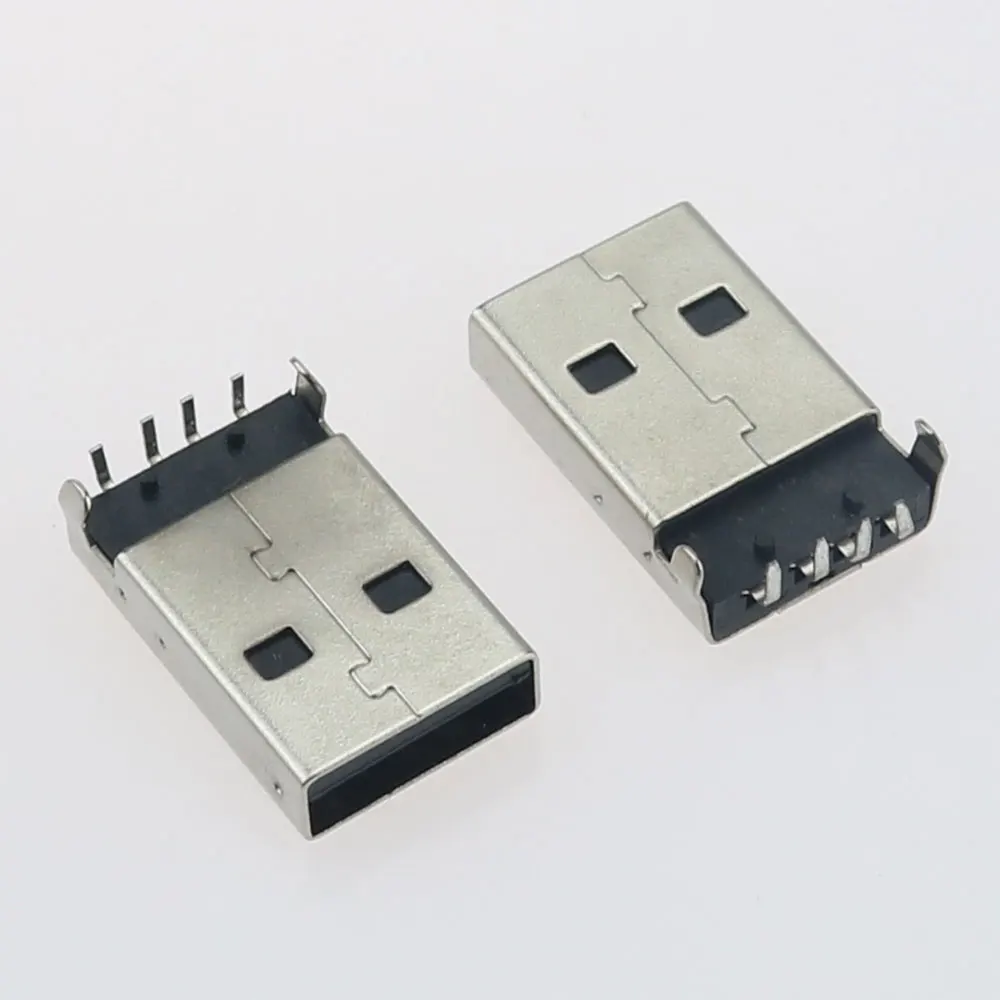 10 Stück USB 2.0 Stecker Typ A USB PCB-Steckverbinder 180 Grad SMT Männliche USB-Anschlüsse 4-polig SMD USB 2.0 Port – Detail 6