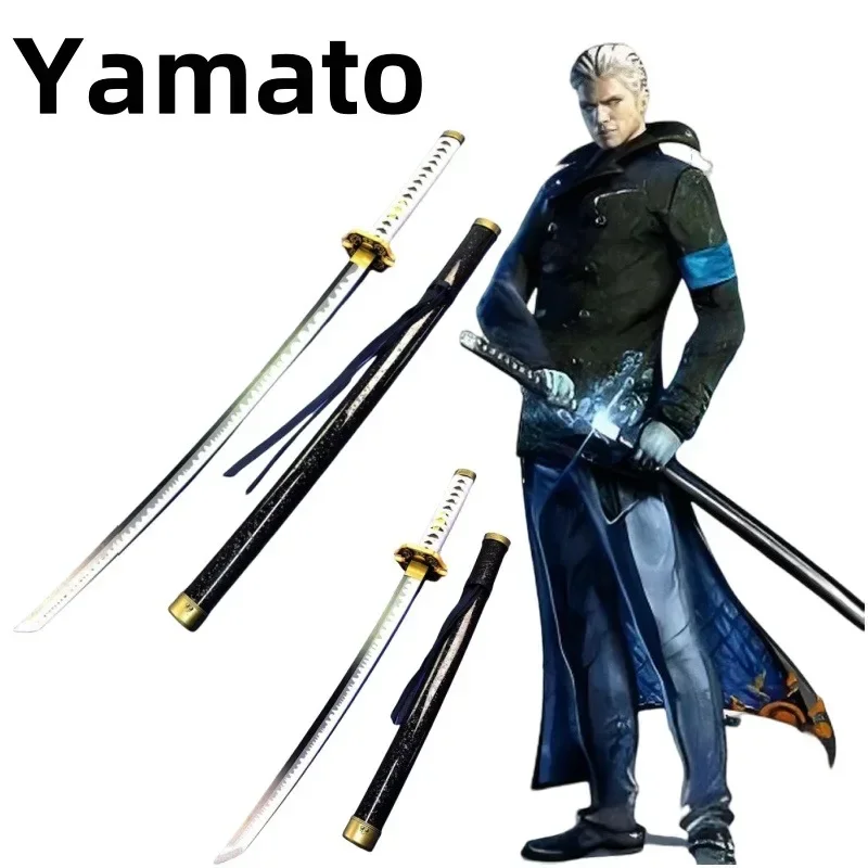 Yamato 5 Katana Sword Real Full Size Japanese Anime Katana Bamboo Samurai Sword Game Cosplay Prop Accessories Home Decoration