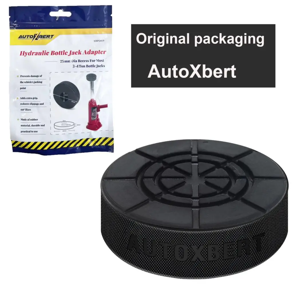 Rubber Bottle Jack Pad Support Point Adapter Jacking Car Removal Repair Tool For 3 - 4 Ton Bottle Jacks Auto Accessories 60x20mm