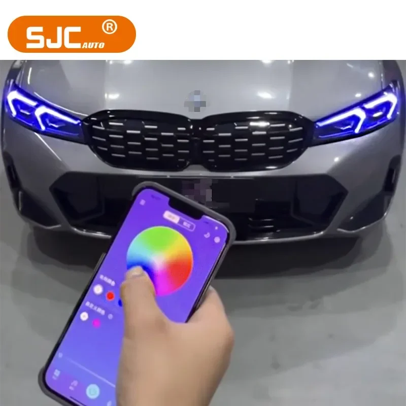 SJC DRL LED RGB Module For BM Headlight Module Yellow Red Green Blue Amber