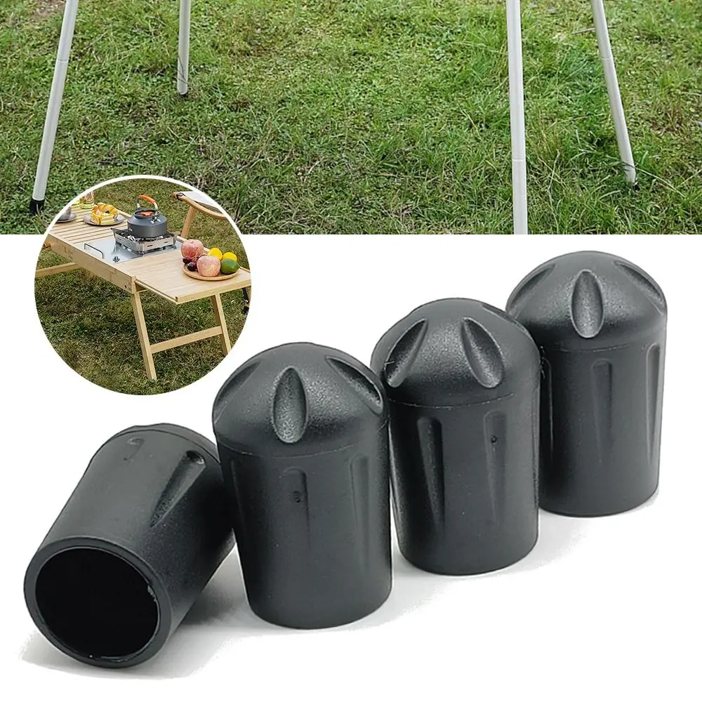 1Pcs/4Pcs Camping Chair Accessories Moon Chair Leg Covers Plug Connector Wear-resistant Leg Protectors Removable