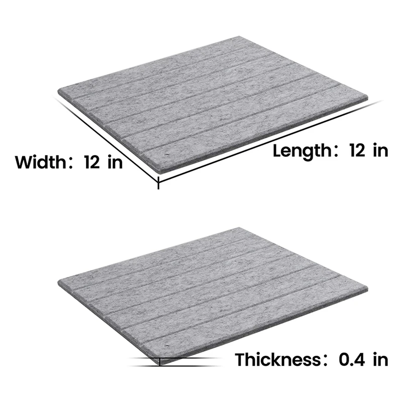 12 Stuks Geluidsabsorberende Panelen Geluidsisolatie Pads,Echo Bass Isolatie, Gebruikt Voor Wanddecoratie En Akoestische Behandeling