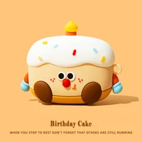 Étui 3D en forme de biscuits au chocolat et de pain pour AirPods 1 2 3 4 5 Pro, étui mignon de dessin animé pour écouteurs AirPods Pro2 Pro3, coque souple en silicone 6