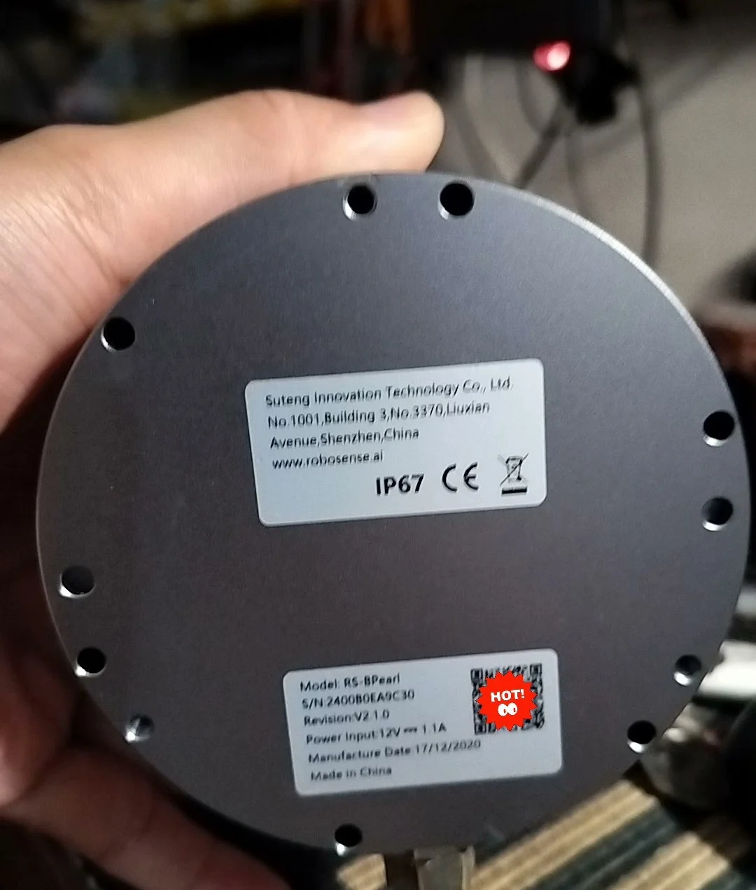 Лазерный Радар Robosense RS - Bpearl для съемки слепой зоны, 360 °, 90 °, суперширокий угол обзора, линия lidar32Line