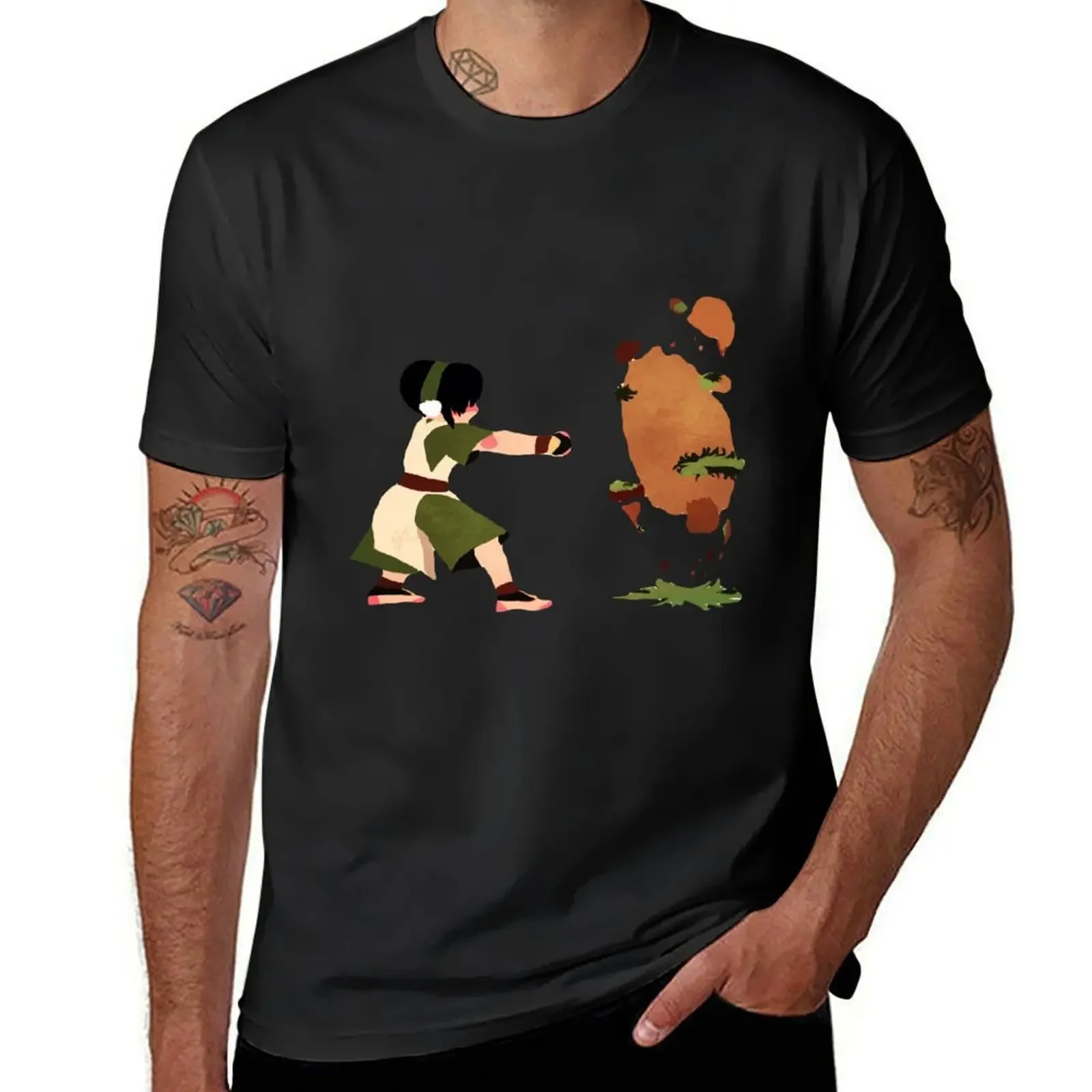 

Toph BeiFong T-Shirt plus sizes tees summer tops Man t-shirt plain white t shirts men