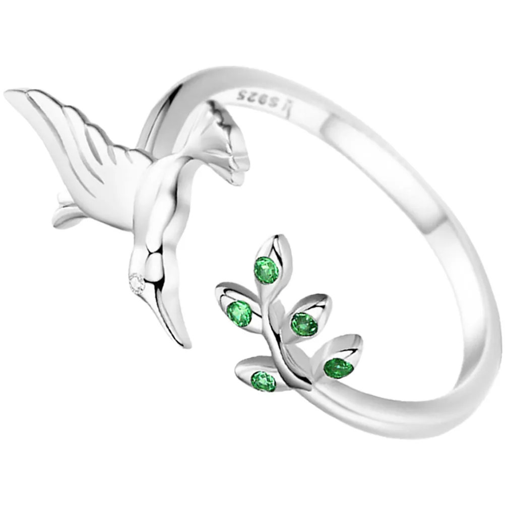 

Open Adjustable White Finger Ring Ladies Jewelry Durable Comfortable Ring Decoration Gift Option