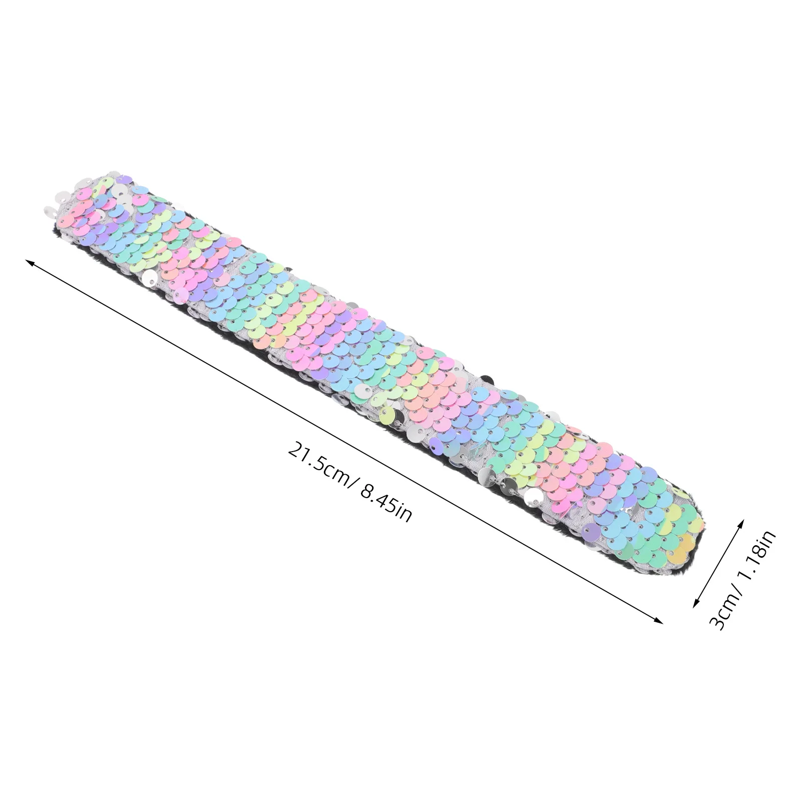 2 قطعة أساور صفعة المجسم الترتر لينة أساور كبيرة الحجم مريحة بريق الأساور مكافآت الحفلات الفصول الدراسية