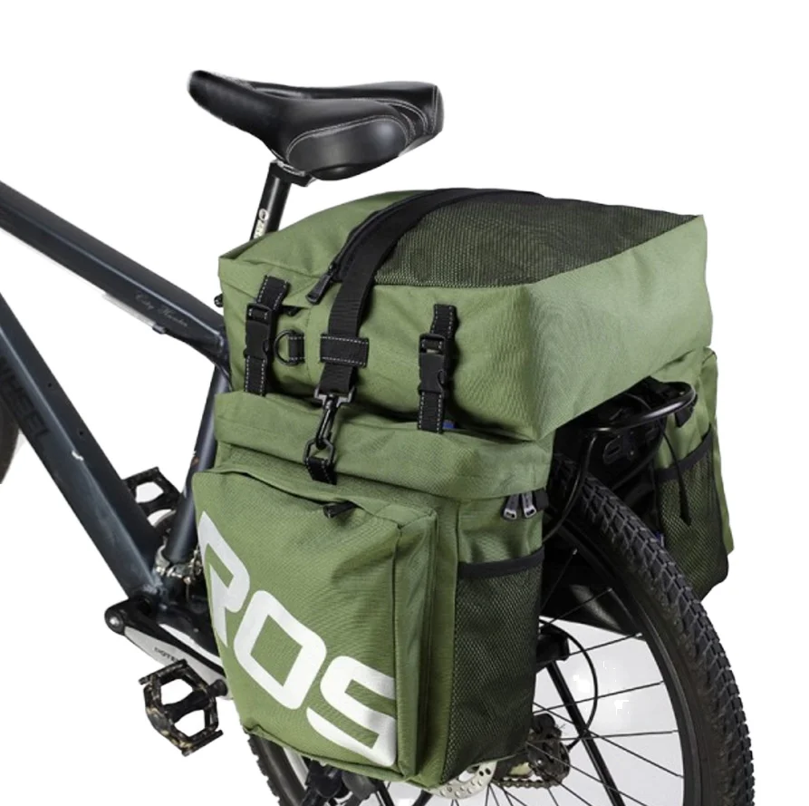 

STLF Mountain Road Bicycle Bike Trunk Bags Cycling Double Side Rear Rack Waterproof Tail Seat Pannier Pack Luggage Polyester Pla