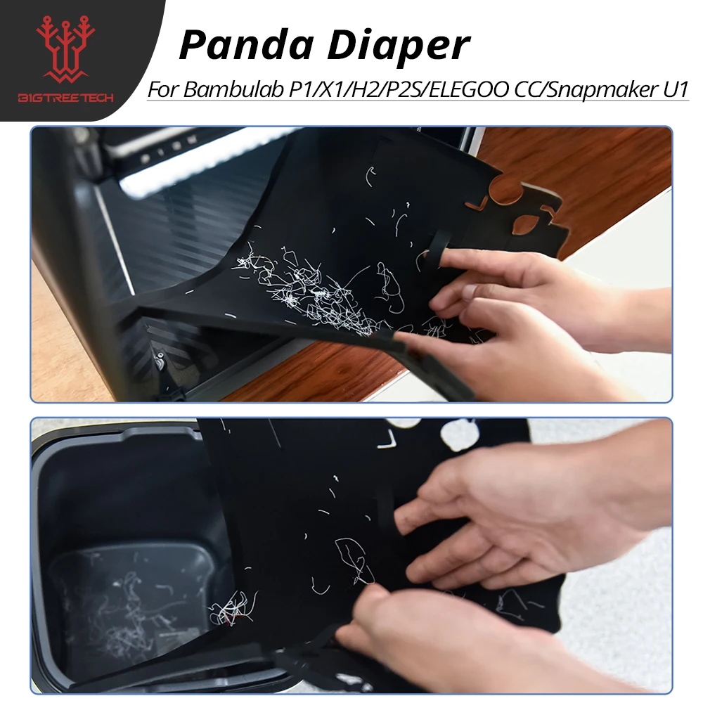 

BIGTREETECH Panda Diaper Gather Filament Waste 3D Printer Accessories For Bambu Lab P2S/P1/X1/H2/ELEGOO CC/Snapmaker U1