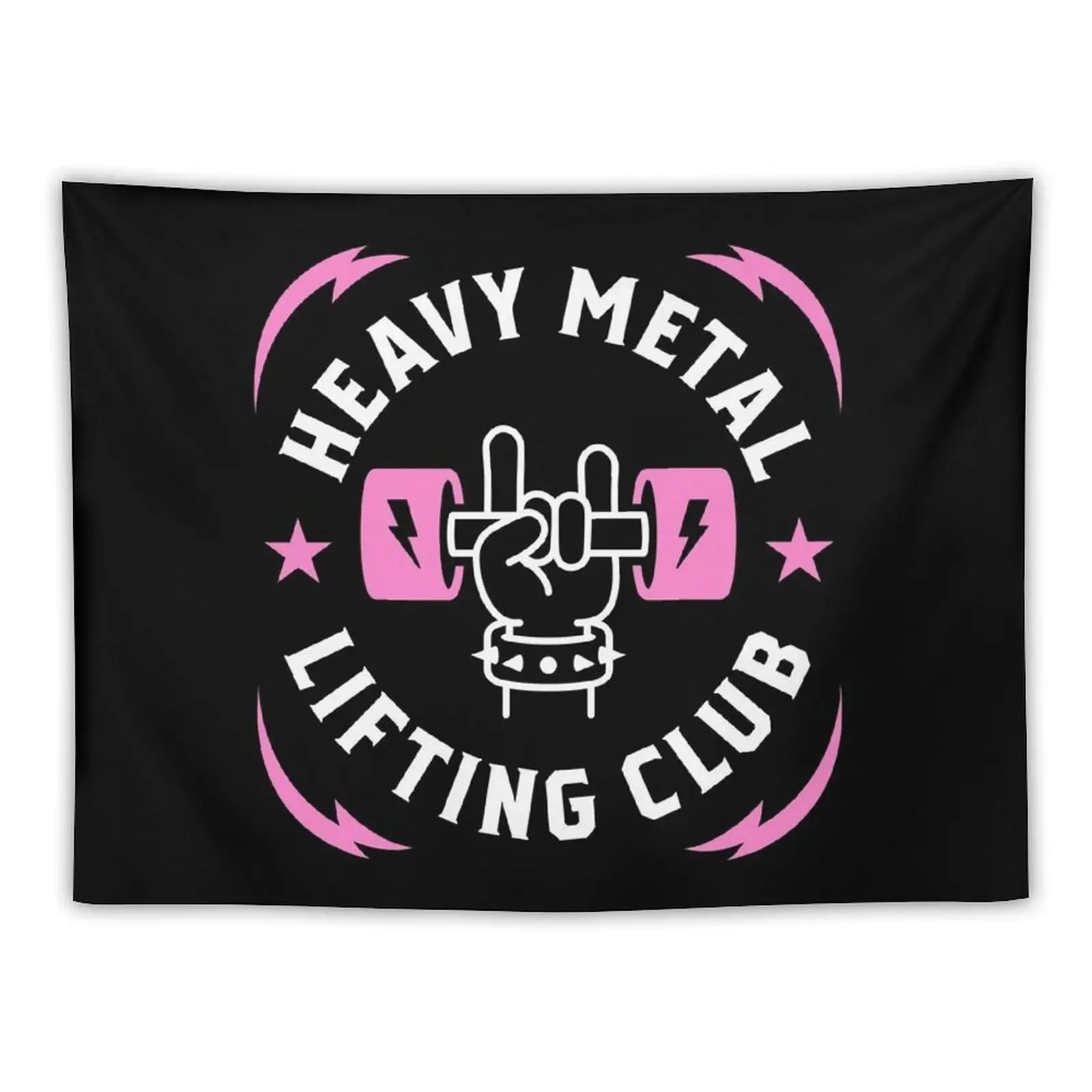 

Heavy Metal Lifting Club (Pink) Tapestry Decoration Home Aesthetic Room Decoration Cute Room Things Carpet Wall Tapestry