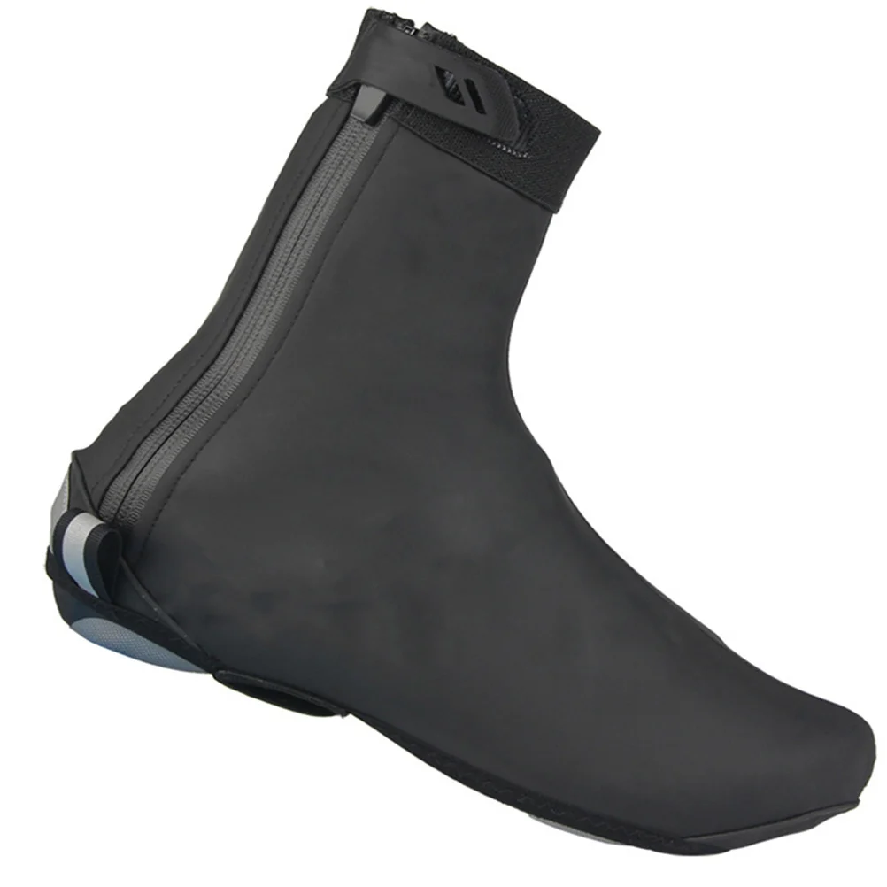 

1Pair Bike Shoe Cover for Cycling Wear Resistant Reflective Zipper Design No Tightness Suitable for Various Leg Types