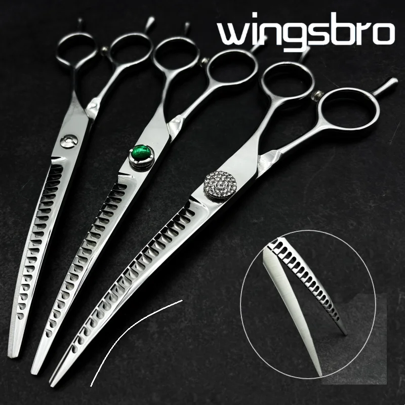 High-end Dog Hair Trimming Scissors Pet Grooming Curved Shears Dog Beauty Grooming Scissors Pet Groomer