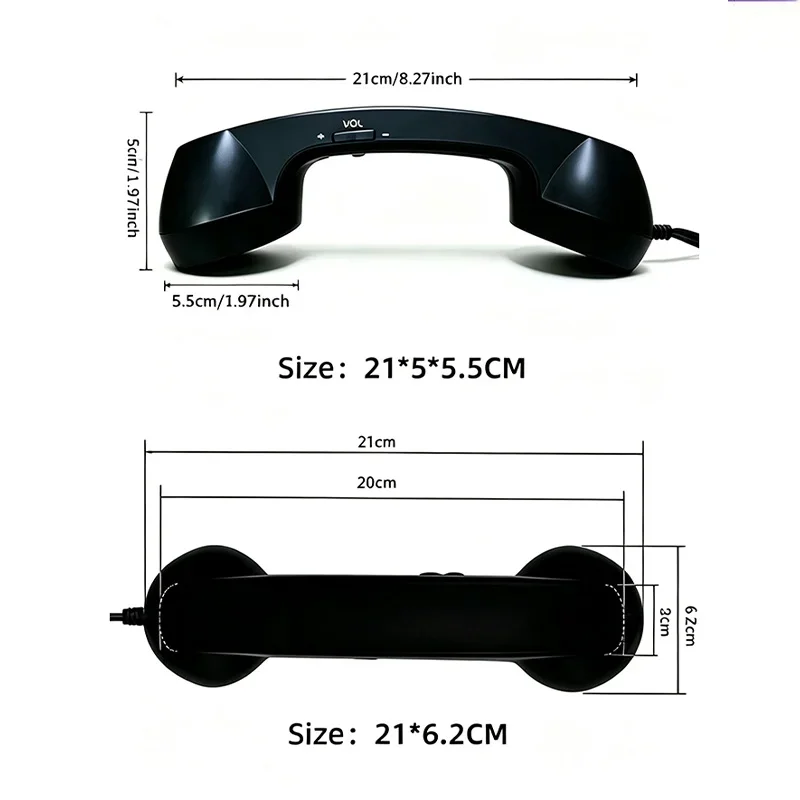 Retro Phone Handset Type C Wired Cell Phone Receiver Landline Style Handle For Clear Comfortable Calls At Home Office Or Travel image 6