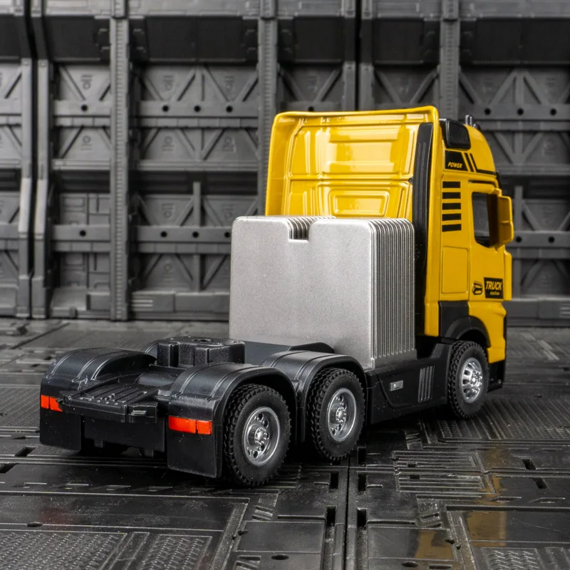 1/50 Trailer Dump Truck Metal Diecast Alloy Toy Car Model Gift For Boys Children Kids Toys Vehicles Hobbies Collection