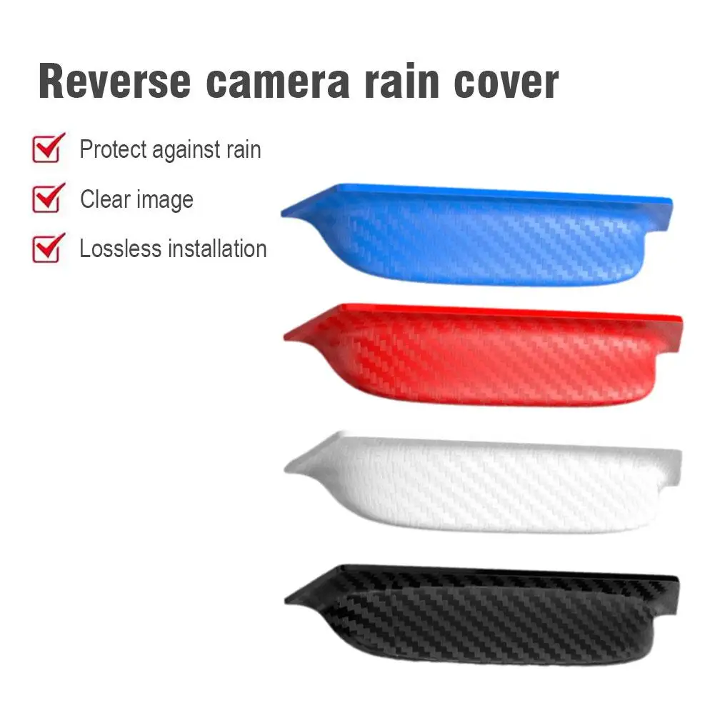 

2PCS Car Reversing Camera Rain Cover Car Rear Camera Rain Cover 360 Degree View Car Rear View Camera Protection Trim Dust Shield