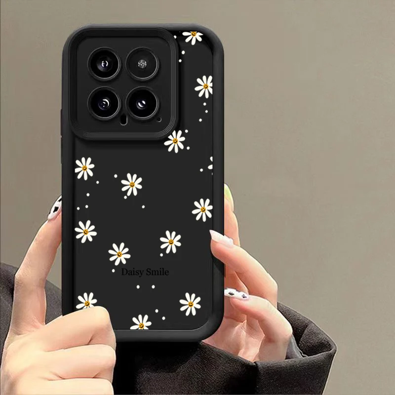 Daisy Smile Soft Silicone Case For Xiaomi Mi 13 12 11 Lite 5G 14 13T 12T 12X Poco M6 X6 X5 X3 F5 F6 Pro Shockproof Bumper Cover