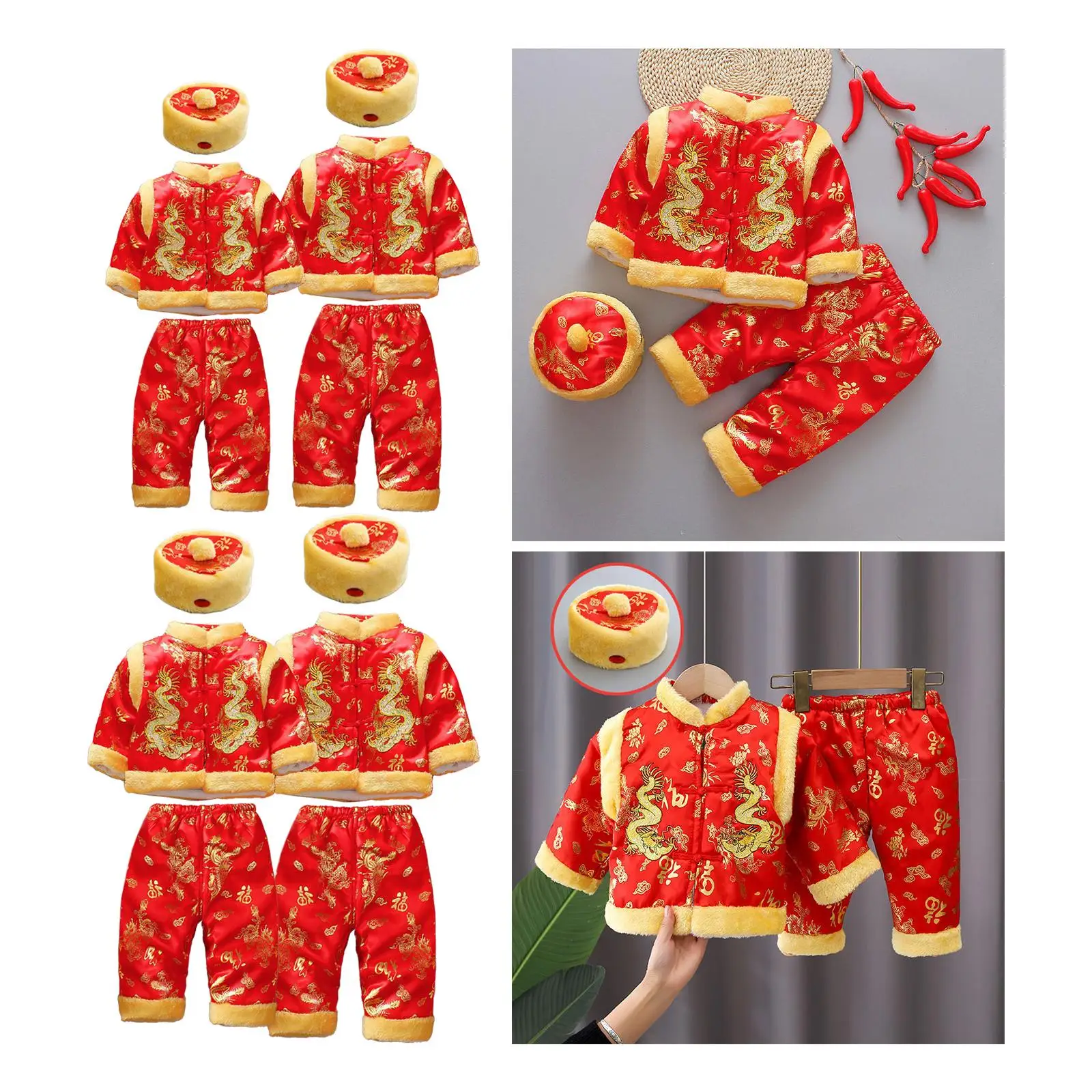 Jongen Meisje Tang Pak Babys 'Chinese Stijl Pakken Traditionele Pasgeboren Baby Bodysuit Voor Kerst Maan Festival Verjaardagsfeest