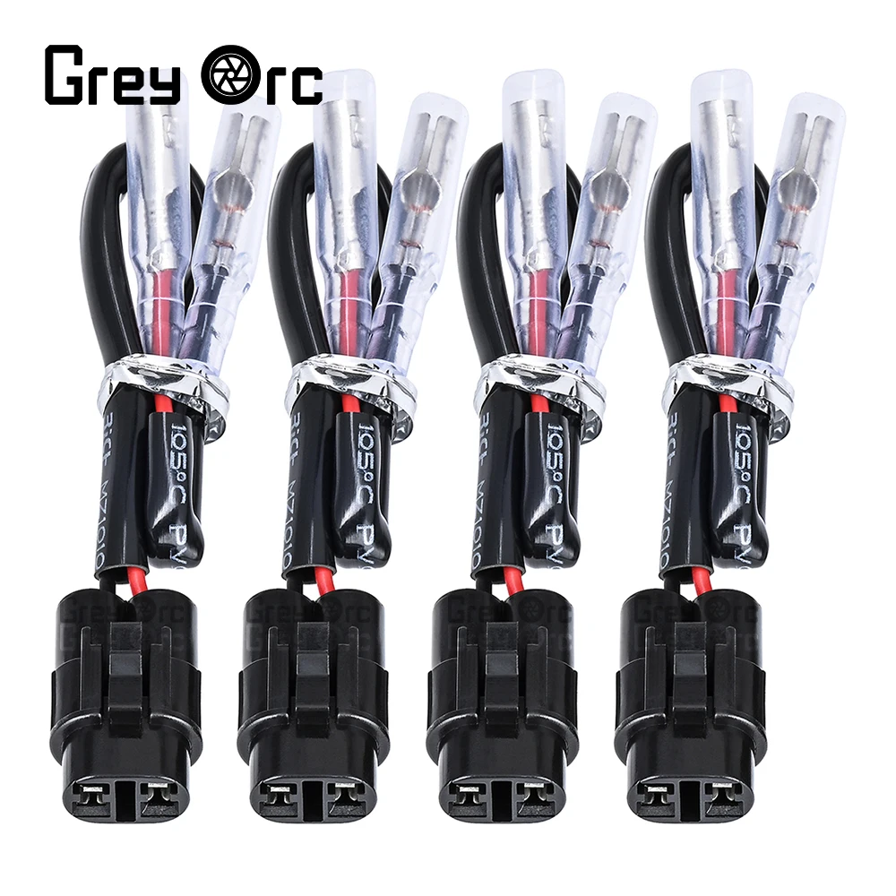 For Kawasaki Ninja ZX-4R ZX-6R ZX-10R Z1000 Z900 Z H2 1000SX Motorcycle License Plate Light Wire Adapter Plug Connector Cable