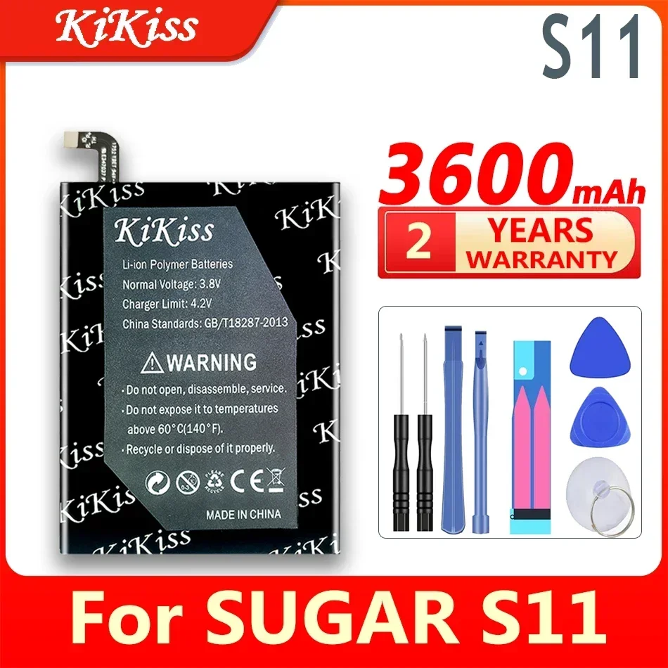 

3600mAh KiKiss High Capacity Battery 376281 Battery for SUGAR S11 Mobile Phone Batteries