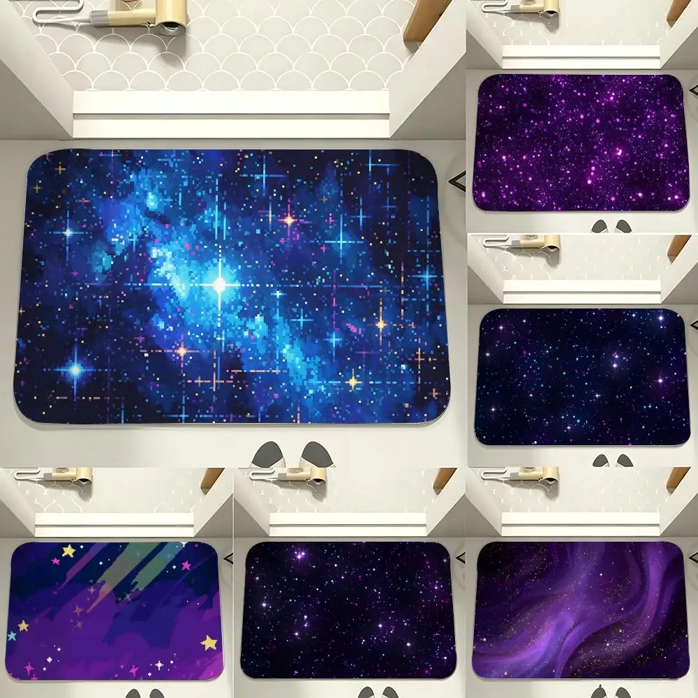 Soft Glow Stardust Dots Floor Mat carpet diatom mud bathroom quick-drying absorbent floor mat household bathroom