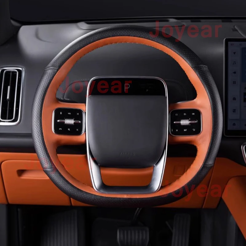 For LEADING IDEAL LiXiang L8 L9 L7 Car Steering Wheel Cover Hand Sewing Wear-resistant Absorbent Breathable Accessories