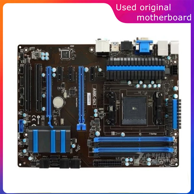 Used FM2+ FM2 For AMD A88X A88X-G43 Computer USB3.0 SATA3 Motherboard FM2b DDR3 Desktop Mainboard