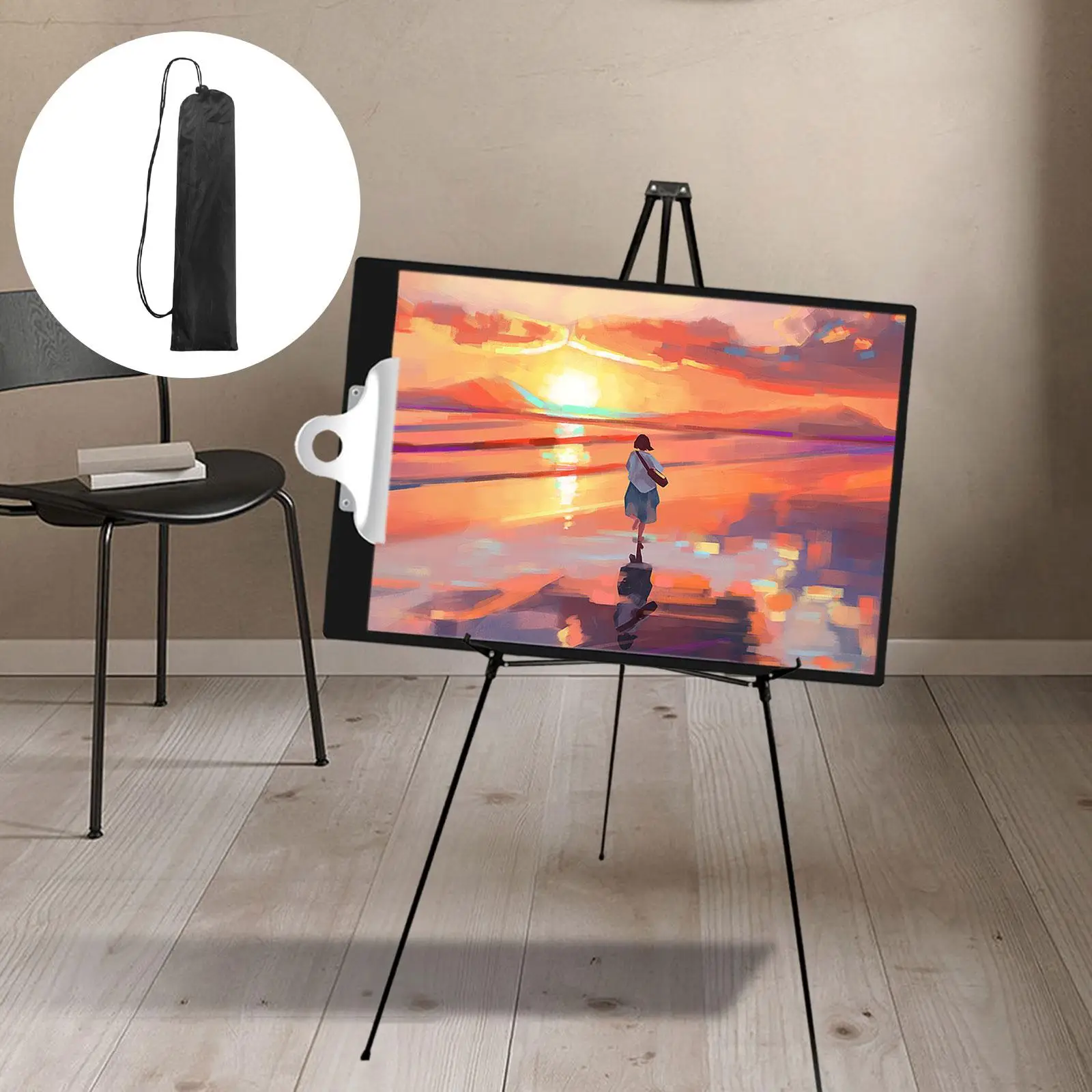 Display Easel Stand Portable Painting Art Easel Stable Metal Easel Artist Easel Folding Easel for Canvas Photo Poster