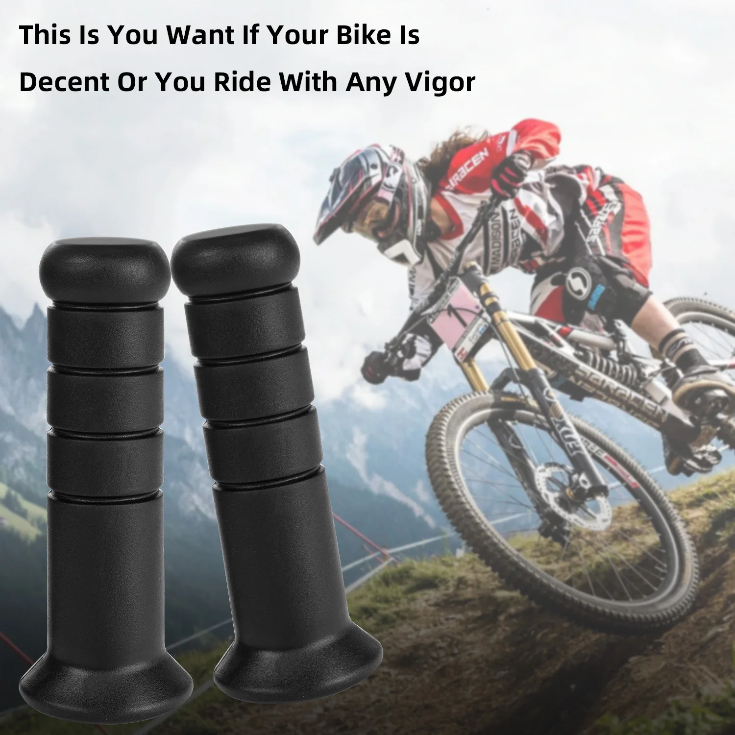 

2pcs Universal Motorcycle Hand Grips High-quality rubber with anti-collision plug Replacement Handlebar Cover for Yamaha Cygnus