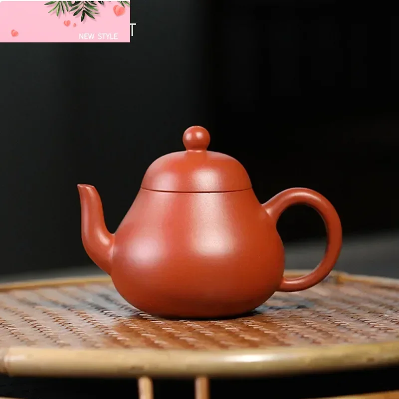 

85 мл Исин фиолетовые глиняные чайники известных художников ручной работы грушевидный чайник небольшой емкости чайник китайский чайный сервиз Zisha чайная посуда