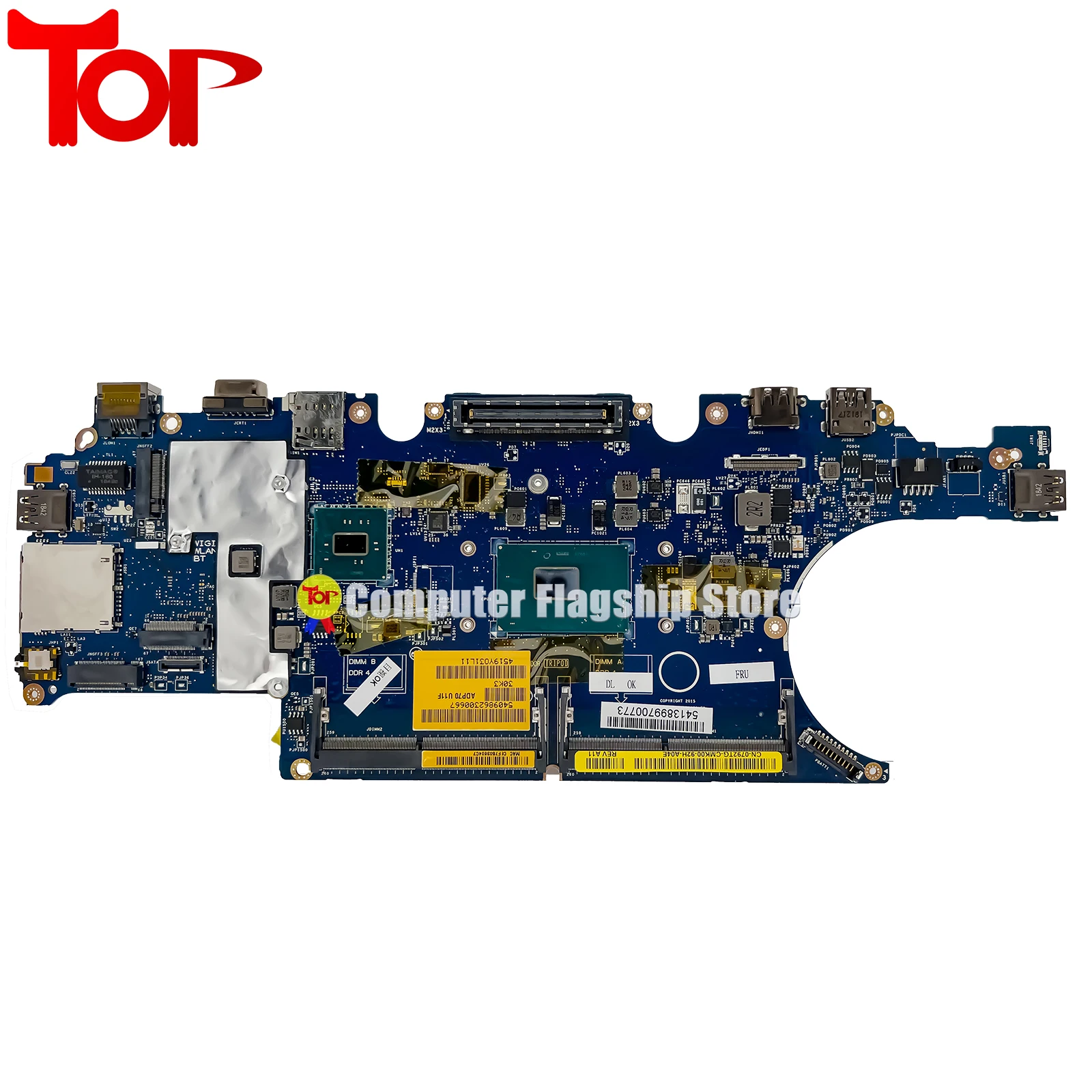 KEFU LA-C831P Mainboard For Dell Latitude E5470 Laptop Motherboard i5 i7 6th Gen