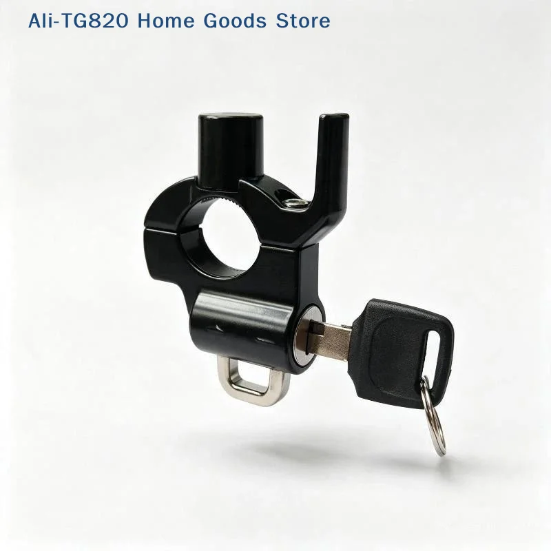 [TG820]Universal Anti-theft Electric Vehicle Helmet Lock Motorcycle Battery Car Fixed Over Function Handlebar Hook Hat Lock