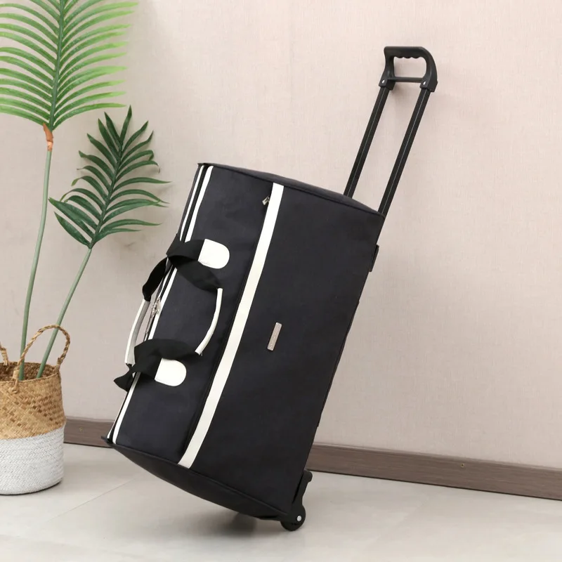 Travel Bag Trolley Bag Luggage Bag Short-distance Lightweight Waterproof Handbag Solid Color Oxford Cloth Large Capacity