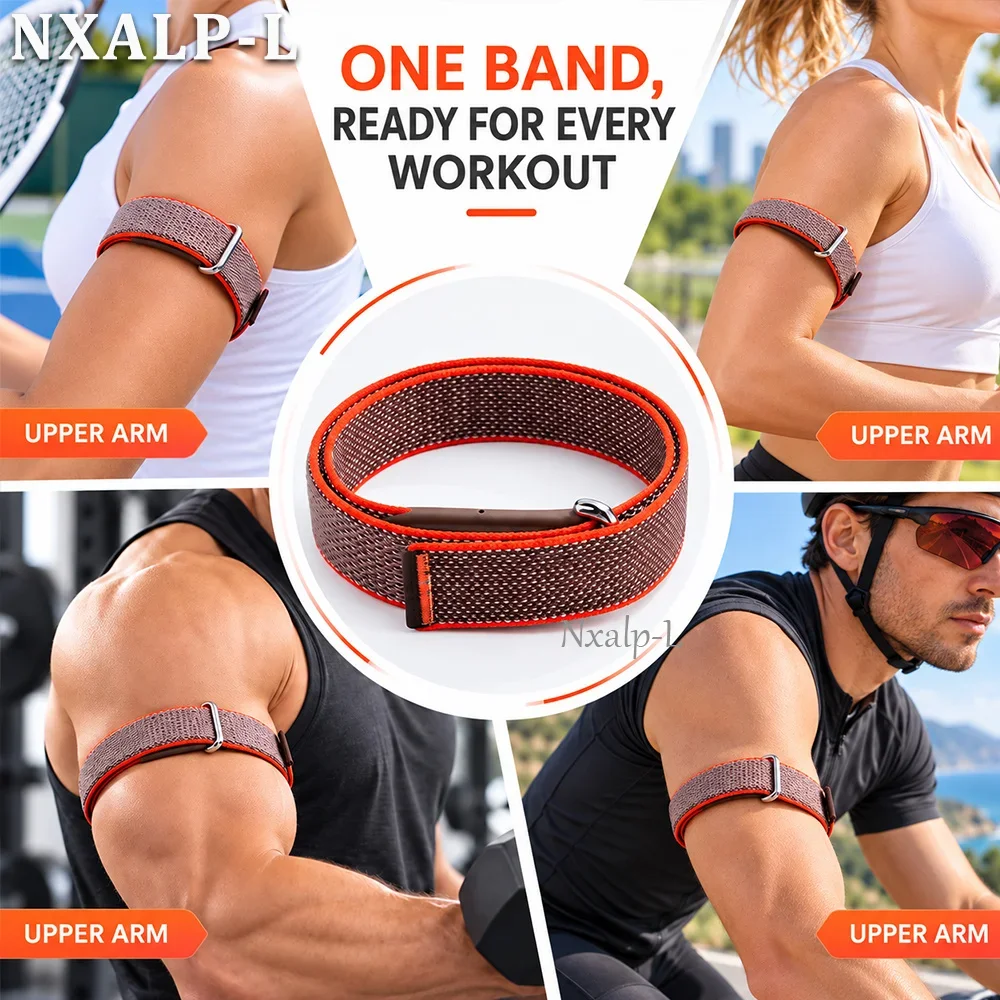 for Google Fitbit Air Bicep Armband Sport Fitness Tracker Nylon Woven Breathable Watch Band Adjustable Wrist Strap for Running