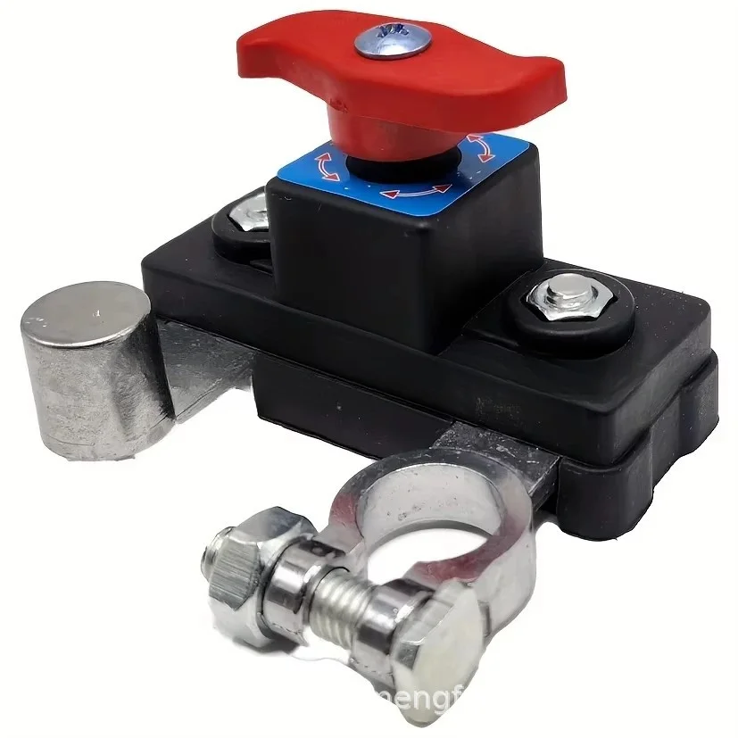 For Battery Disconnect Switch For Vehicle Truck Anti Leakage Power Cut Off Master Kill Switch Silver Copper Alloy 12V 24V System
