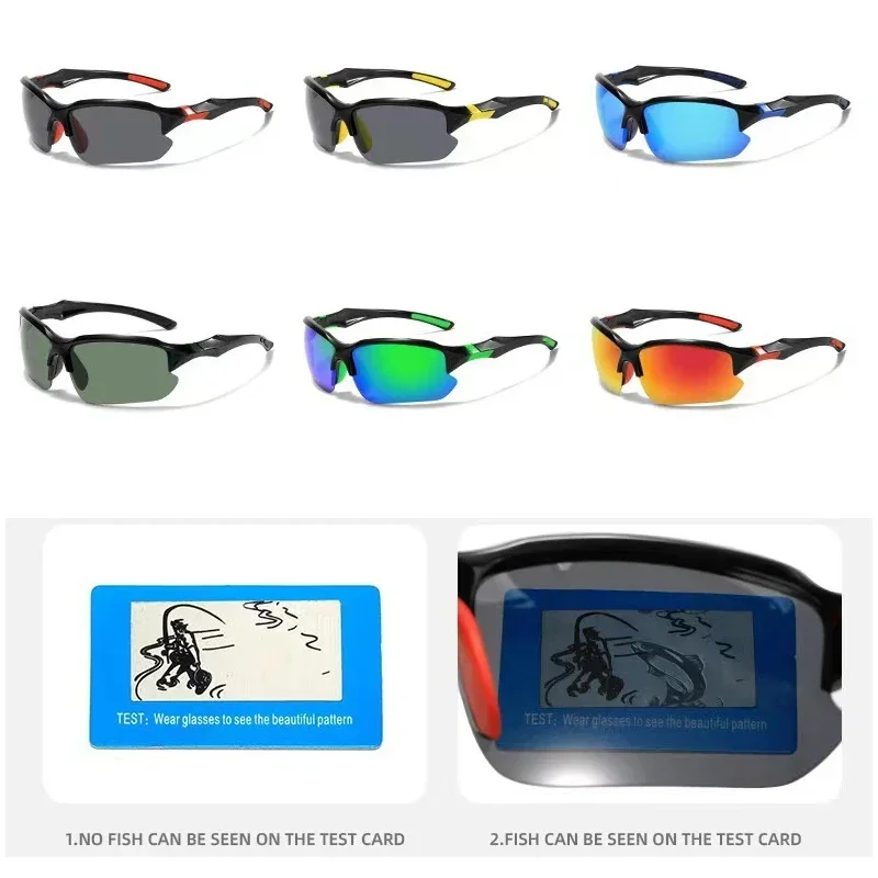 Gafas de sol polarizadas deportivas para hombre, lentes ligeras para ciclismo, correr, pesca, UV400, para exteriores, 2024