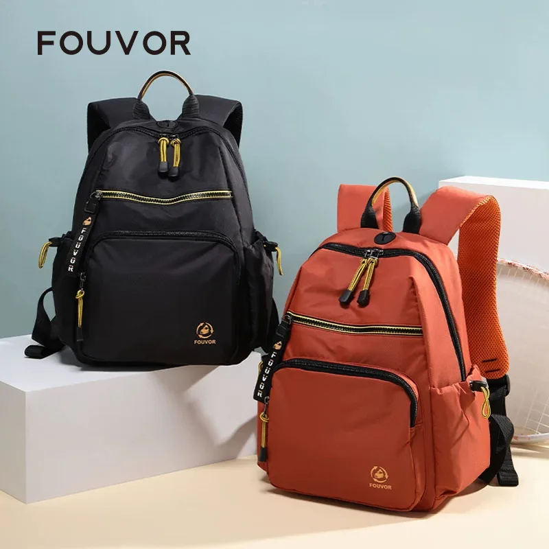 Fouvor Women's Backpack 2026 Oxford Cloth Fashion Lightweight Waterproof Casual Travel Laptop Backpack 2930-03 2930-11 2930-08