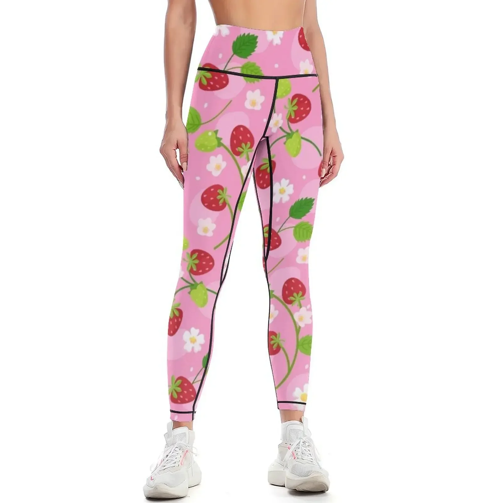 

Legging strawberry floral, phone casestrawberry floral,pillow strawberry floral Leggings fitness set gym Womens Leggings