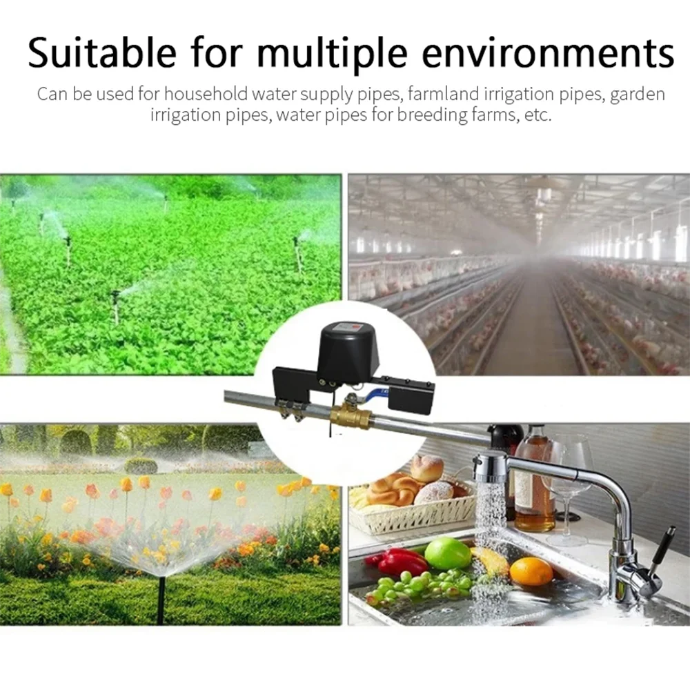 Tuya Wifi Smart Valve Controller Zigbee Automatic Gas Water Heater Valve Controller Shut ON Off Smart Water Valve Smart Life