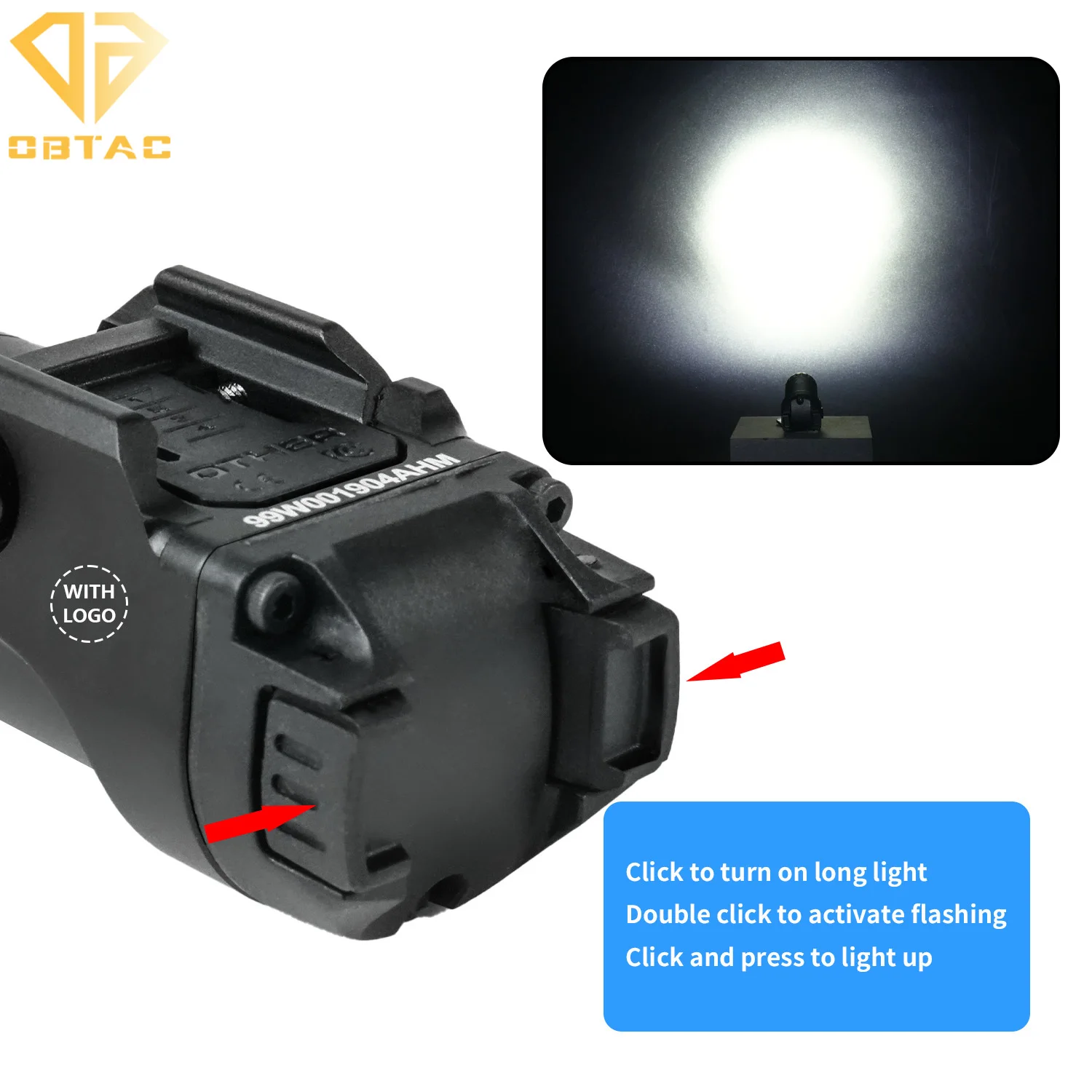 التكتيكية المعادن معلقة مصباح يدوي FOXTROT1X 800 التجويف متعددة الوظائف كشاف ضوء الصيد في الهواء الطلق اكسسوارات ل 21 مللي متر السكك الحديدية #5