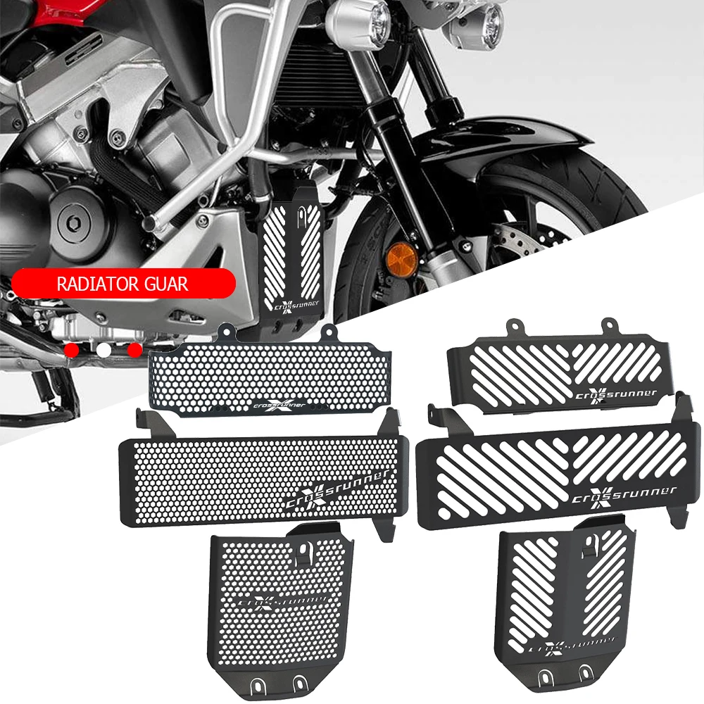 

Motorcycle Oil Cooler guard & Upper and Lower Radiator Guard Set FOR HONDA VFR 800X Crossrunner CROSSRUNNER 2015-2022 2023 2024