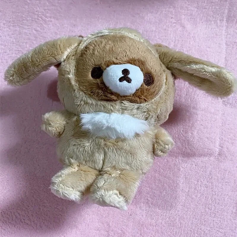 Rilakkuma Plush Toy Chairoikoguma Loppy Eared Rabbit Kawaii Bear Stuffed Animals Cute Soft Doll Baby Kids Toys for Girls Gift