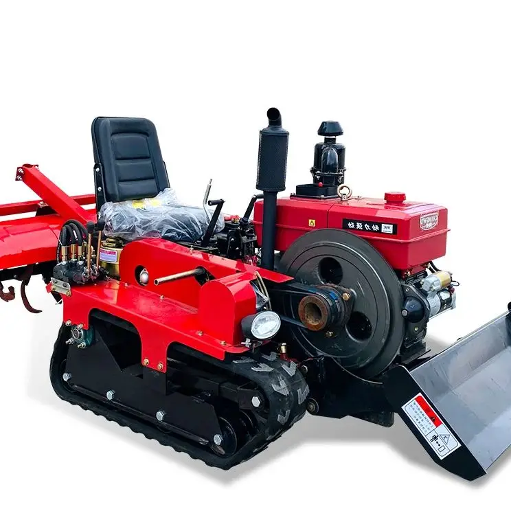

Customized Diesel Crawler Farming Tiller 50HP Dry Land Paddy Field Cultivation Machine Agricultural Tractor