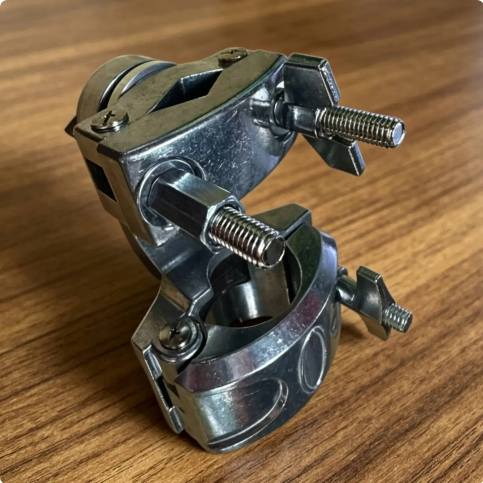 Drum Rack Clamp Rotatable Right Angle Drum Clamp Percussion Rack Mounting Bracket Versatile Compatibility for Stage Performance