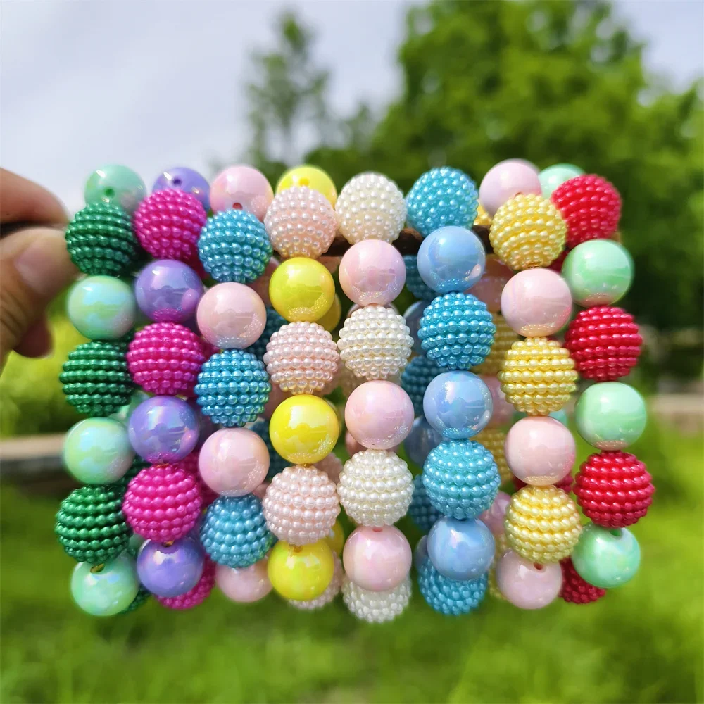 

Fashion High End Large Bead Pearl Pet Collar Handmake Elasticity Necklace Jewelry Neck Decoration for Puppy Dog Cat Pet Supplies