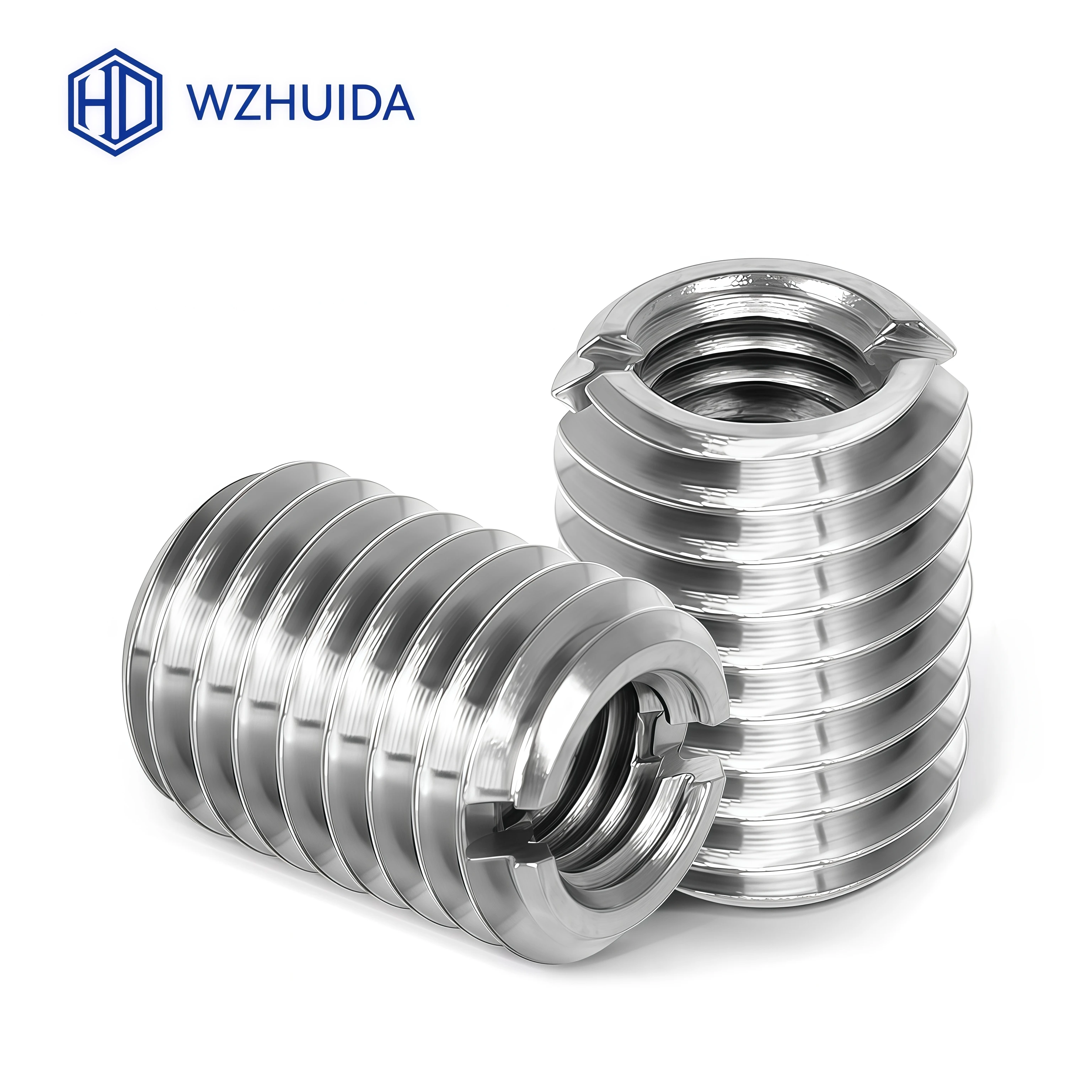 M2-M12 Slotted Inside Outside Thread Adapter Screw M2-12Wire 304 Stainless Steel Thread Insert Sleeve Conversion Nut Coupler